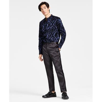 INC International Concepts Men's Slim fit Dress Pants  Deep Black 32 Reg