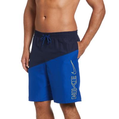 Nike Mens Colorblocked Swoosh 9 Volly Shorts Game Royal Blue Medium