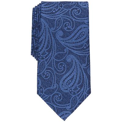 Perry Ellis Mens Hamilton Classic Paisley Tie Navy Blue One Size Necktie