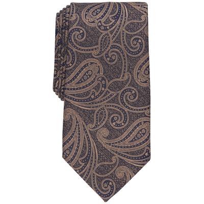 Perry Ellis Men's Hamilton Classic Paisley Tie Tan Necktie