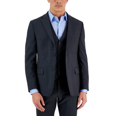 Tommy Hilfiger Mens Modern fit Wool Suit Jacket Blazer 40 R Charcoal Grey Solid
