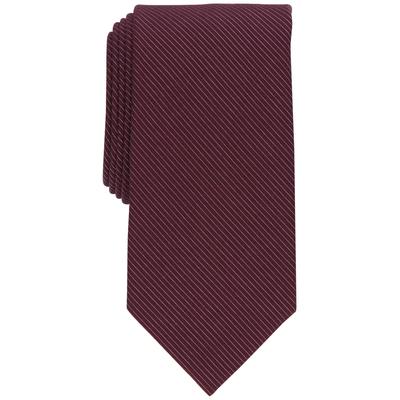 Perry Ellis Men's Classic Design Shroyer Solid Tie Burgundy Red Necktie