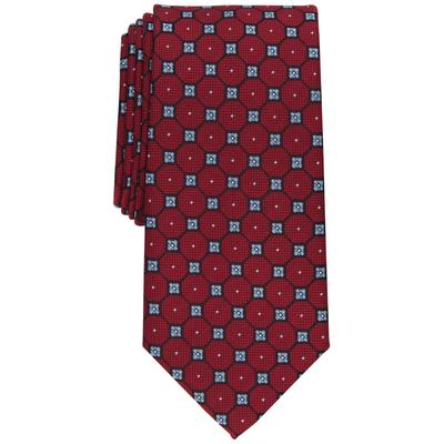 Club Room Men's Geller Medallion Tie Red Necktie