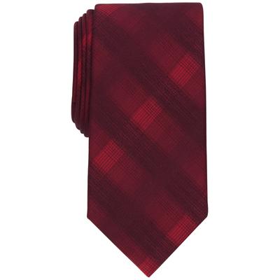 Perry Ellis Mens Classic Design Broer Plaid Tie Red OS