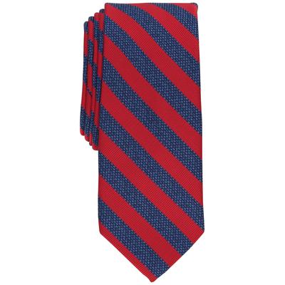 Bar III Men's Jazz Stripe Necktie Red