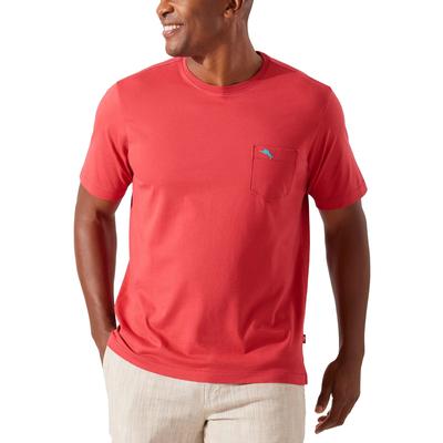 Tommy Bahama Men's Bali Sky Crewneck T shirt  Dark Havana Red Large