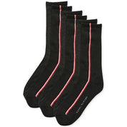 Tommy Hilfiger Men's 6Pk. Athletic Crew Socks Black OSFA