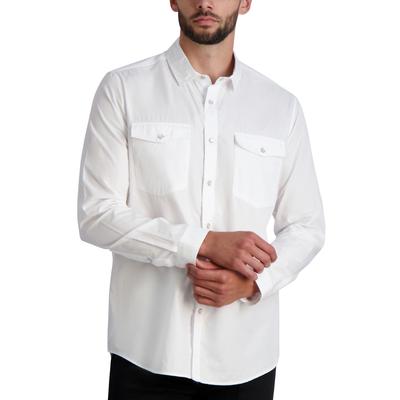 Karl Lagerfeld Paris Men's Slim Fit Shirt White XL