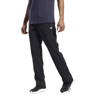Reebok Men Regular fit Drawstring Pants Small / 30 Black Solid Moisture Wicking