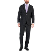 Nautica Mens Modern Fit Bi Stretch Fall Suit 40R / 34 x 32 Dark Grey Pinstripe