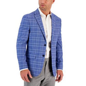 Tommy Hilfiger Men's Blue Check Modern-Fit Sport Coat 36R