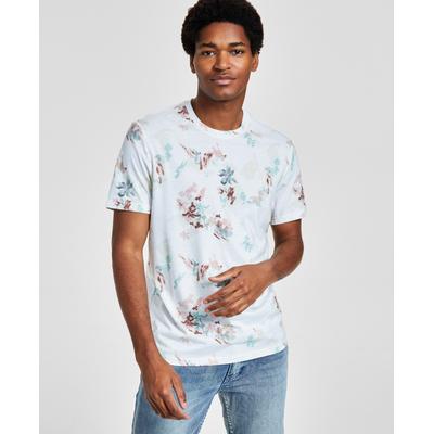 INC International Concepts Mens Classic-Fit T Shirt Watercolor White XL