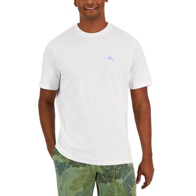 Tommy Bahama Mens Cigar Club Graphic Short Sleeve Crewneck T Shirt White Small