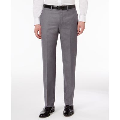 Calvin Klein Mens Slim fit Dress Pants 44 / 34 Grey Solid