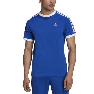 Adidas Men's Football Nations T Shirt 3 Strip Royal White Red 2XL