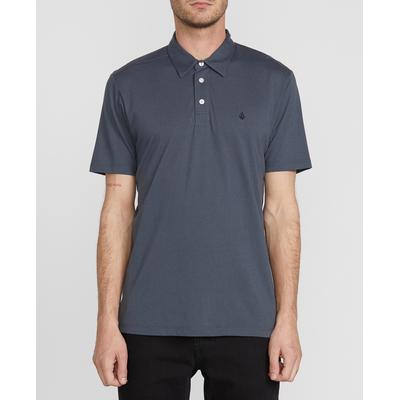 Volcom Men's Banger Short Sleeve Polo Shirt Charcoal XL
