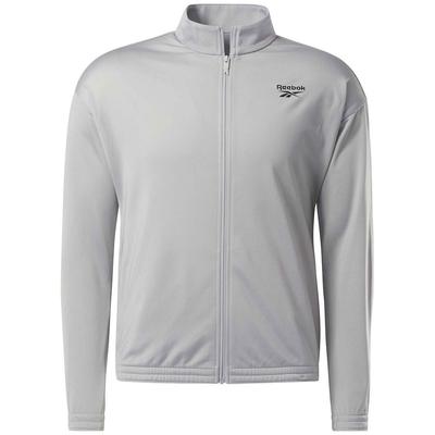 Reebok Men Track Jacket Coat XXL Grey Solid