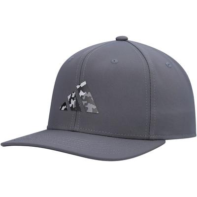 adidas Mens 3 Bar UPF 50 Snapback Hat Grey One Size