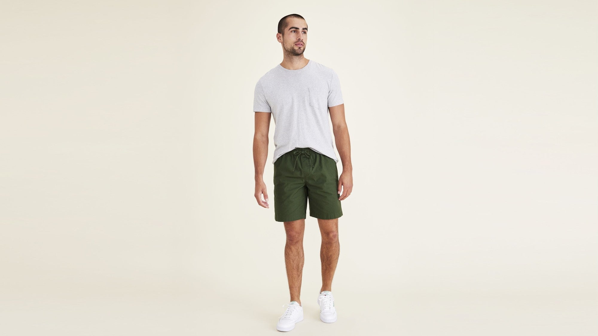 Dockers Mens Shorts Straight Fit Army Green XL