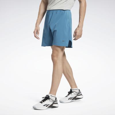 Reebok Mens Regular fit Training Shorts XL Steel Blue Solid