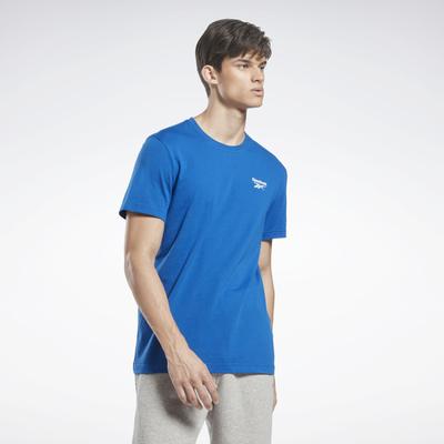 Reebok Mens Regular fit Short Sleeve T-Shirt Shirt Small Blue Solid