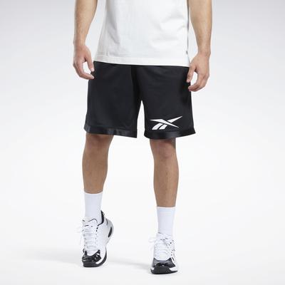 Reebok Mens Regular fit Athletic Basketball Shorts XXL Black Solid