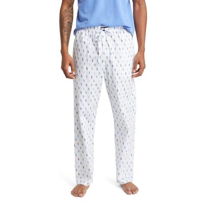 Ralph Lauren Polo Men's Allover Pony Pajama Pants White XL
