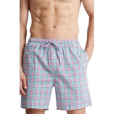 Polo Ralph Lauren Men's Cotton Woven 6 Inch Pajama Shorts Blue Plaid XL
