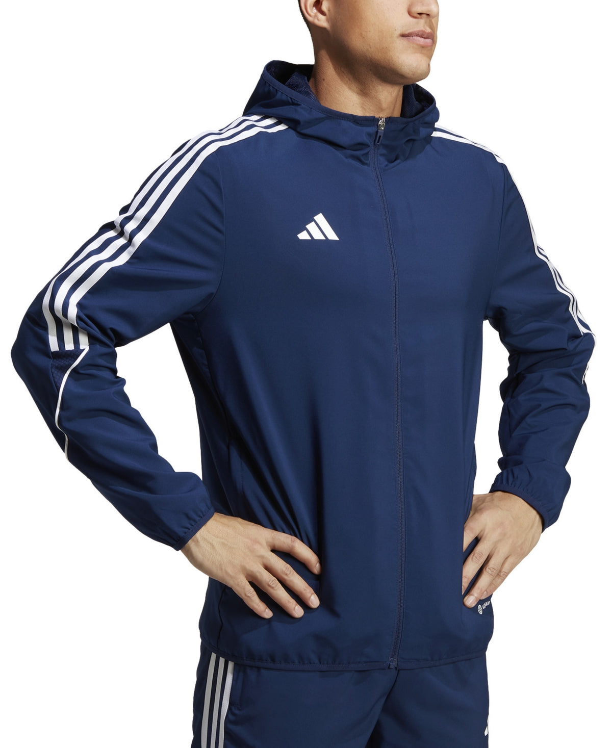 Adidas Men Regular fit Windbreaker Coat XXL Blue Solid