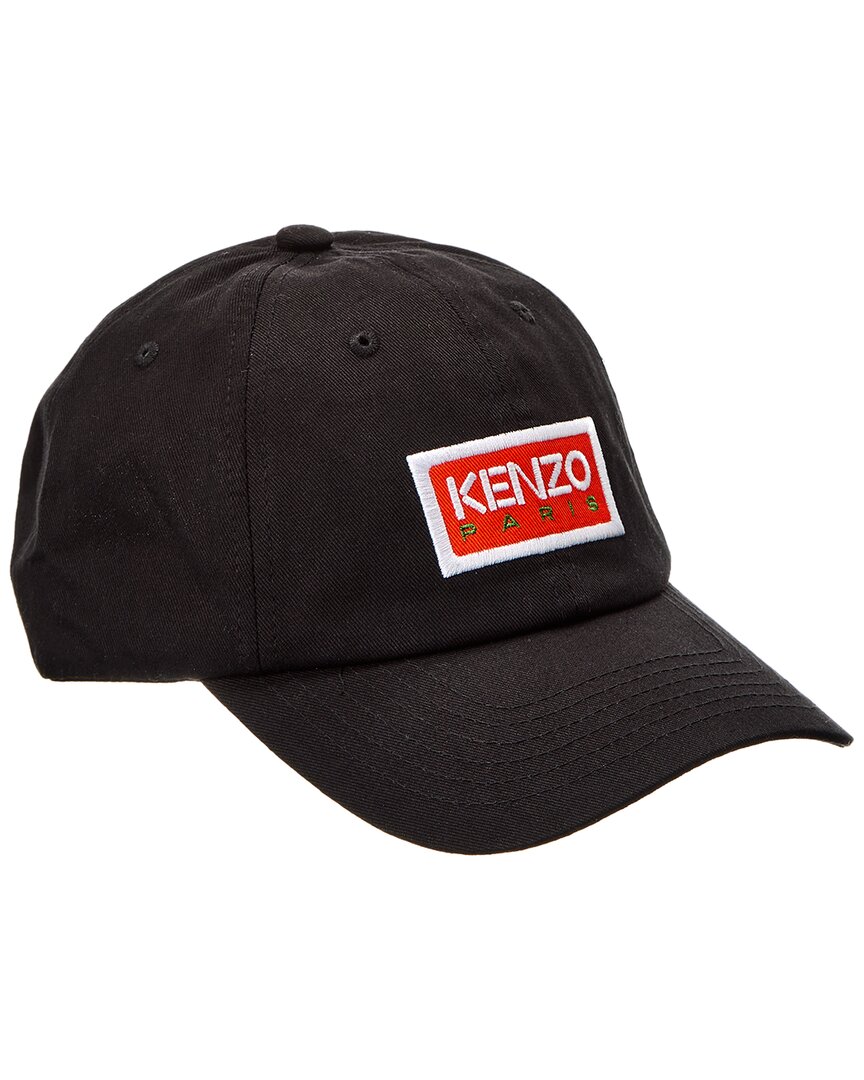 KENZO Mens Logo Baseball Cap Black Red