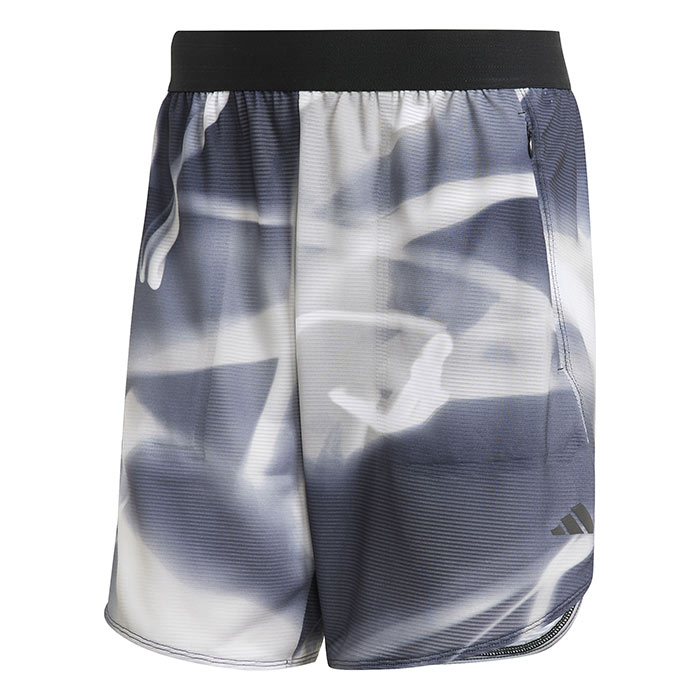 Adidas Men's Training HEAT.RDY Allover Print Shorts Grey Medium