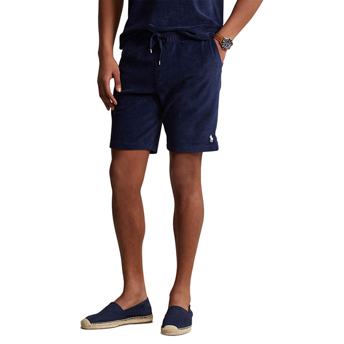 Polo Ralph Lauren Mens Regular fit Drawstring Shorts Small Blue Solid