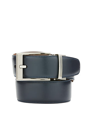 The Men's Store At Private Label Mens Regular fit Belt 38 Blue Reversible