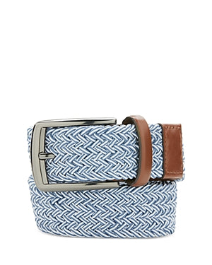 The Men's Store  Men's Happy Blue Stretch Webbing Belt Size 32