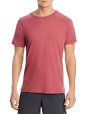 Alo Yoga Mens The Triumph Crewneck Short Sleeve T Shirt Red 2XL