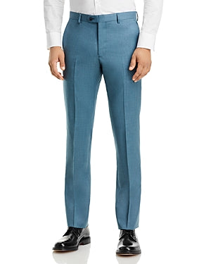 John Varvatos Mens Slim Fit Green Blue Melange Dress Pants Size 30