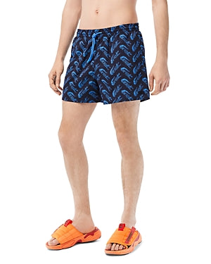Lacoste Mens Quick Dry Swimwear Swim Trunks Navy Blue XL