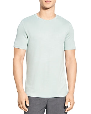 Theory Mens Regular fit Short Sleeve T-Shirt Shirt Medium Blue Solid