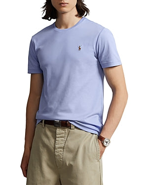 Polo Ralph Lauren Mens Cotton Embroidered Logo Short Sleeve T Shirt Blue Large