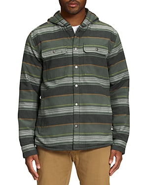 The North Face Campshire Hooded Fleece Shirt Dark Green Med