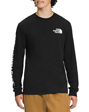 The North Face Mens Regular fit Long Sleeve T-Shirt Shirt XXL Black Solid