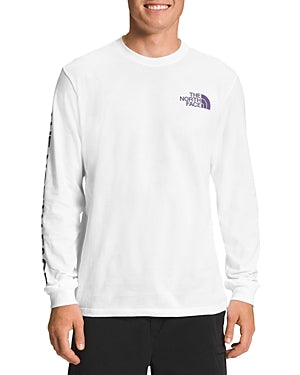 The North Face Mens Long Sleeve Hit Graphic T Shirt White 2XL
