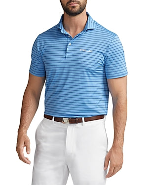 Polo Ralph Lauren Mens Custom Slim Fit Performance Polo Shirt Blue 2XL