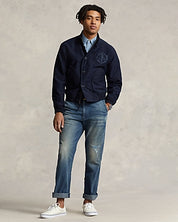 Polo Ralph Lauren Men's Graphic Deck Jacket Coat Aviator Navy Blue XL