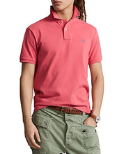 Polo Ralph Lauren Men's Cotton Custom Slim Fit Mesh Polo Shirt Red Sky 2XL