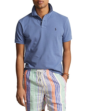 Polo Ralph Lauren Men's Cotton Slim Fit Mesh Polo Shirt French Blue Medium