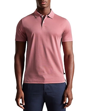 Ted Baker Mens Slim Fit Zeither Polo Shirt Size 4 Large Pink
