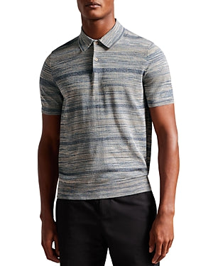 Ted Baker Mens Mauda Short Sleeve Polo Shirt Blue Small