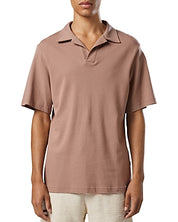 NN07 Mens Regular Fit SHort Sleeve Polo Shirt Brown Solid Large