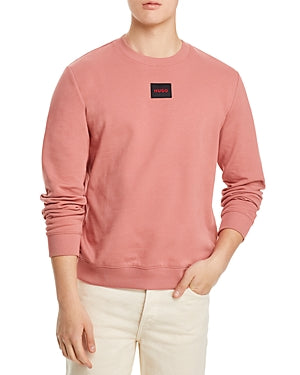 Hugo Mens Dirago Boss Long Sleeve Crewneck Sweatshirt Pink XL